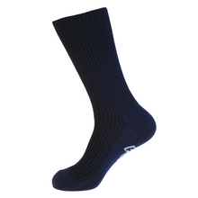 Load image into Gallery viewer, Lerida Luxury Ribbed Merino Wool/Silk Seamless Casual Sock