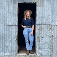 Load image into Gallery viewer, Roustabout pure merino wool short sleeve tee by Lindner Socks