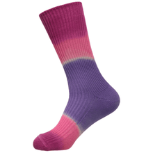 Load image into Gallery viewer, Kiamma Ribbed Merino Wool Hand Dyed Socks by Lindner Socks