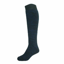 Load image into Gallery viewer, Australian made Black/Blue/Bottle Green Hermann Australian merino Thick Knee High Socks
