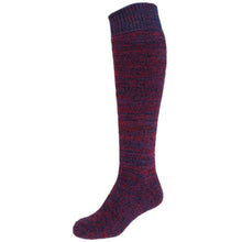 Load image into Gallery viewer, Australian made Black/Blue/Red Hermann Australian merino Thick Knee High Socks
