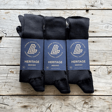 Load image into Gallery viewer, Alfred Black 3 Pack Bundle by Lindner Socks
