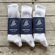 Load image into Gallery viewer, Elsa White 3 Pack Bundle Elsa Black 3 Pack Bundle - Save on Australian Made Cotton Socks
