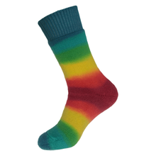 Load image into Gallery viewer, Wheeo Thick Hand Dyed Local Merino Socks - Australian made thick merino wool hand dyed rainbow socks
