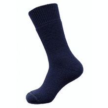 Load image into Gallery viewer, Australian made Navy Max Australian merino hardwearing Thick Socks
