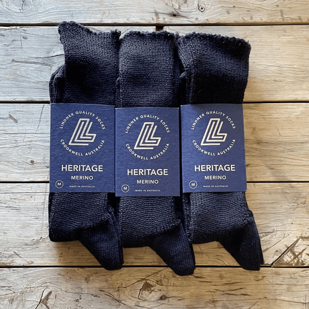  Lindner Socks Otto Navy 3 Pack Bundle Pack