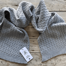 Load image into Gallery viewer, Classer Pure Merino Cable Knit Scarf - Our Warm and Stylish Australian Made Pure Merino Cable Knit Scarf will keep you warm in winter
