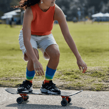 Load image into Gallery viewer, Wheeo Thick Hand Dyed Local Merino Socks - Australian made thick merino wool hand dyed rainbow socks
