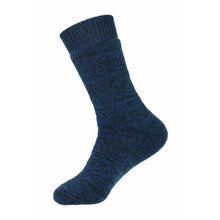 Load image into Gallery viewer, Australian made Black/Blue/Bottle Max Australian merino hardwearing Thick Socks
