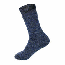 Load image into Gallery viewer, Australian made Black/Blue/Grey Max Australian merino hardwearing Thick Socks
