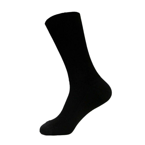 Australian made Black Alfred fine Australian merino wool dress socks