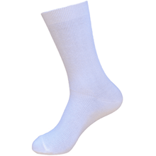 Load image into Gallery viewer, Australian made White Elly fine knit cotton socks
