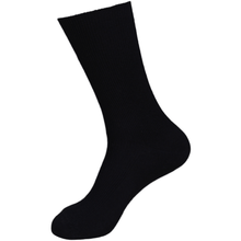 Load image into Gallery viewer, Australian made Black Elly Loose Top fine knit cotton socks
