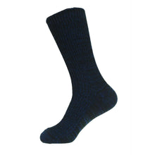 Load image into Gallery viewer, Australian made Black/Blue/Bottle Otto Australian merino ribbed work socks
