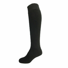 Load image into Gallery viewer, Australian made Black Hermann Australian merino Thick Knee High Socks

