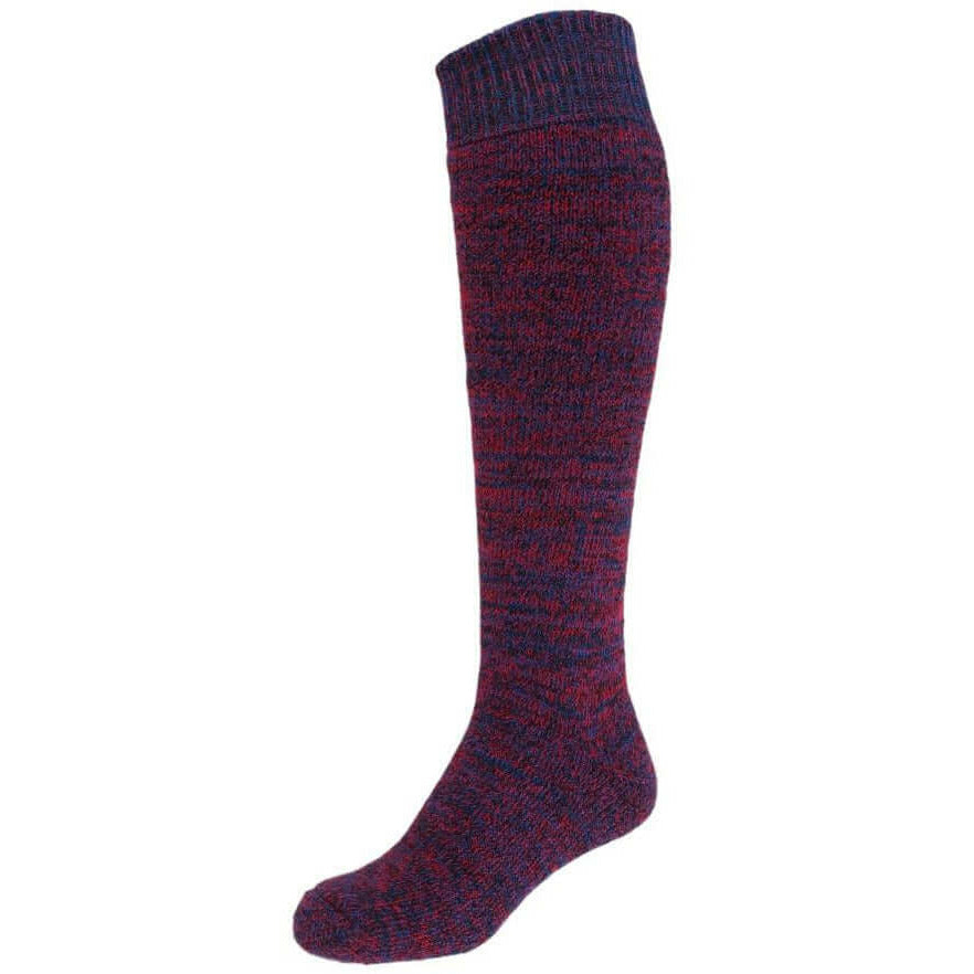 Australian made Black/Blue/Red Hermann Australian merino Thick Knee High Socks