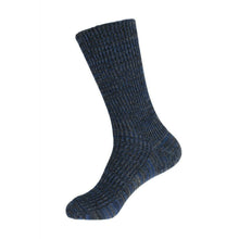 Load image into Gallery viewer, Australian made Black/Blue/Grey Otto Australian merino ribbed work socks
