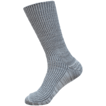 Load image into Gallery viewer, Australian made Cream/Light Brown Narrawa Australian merino ribbed socks
