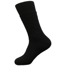 Load image into Gallery viewer, Australian made Black Roslyn Thick Australian merino socks
