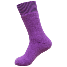 Load image into Gallery viewer, Australian made Purple Roslyn Thick Australian merino socks
